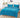 Lenjerie Pat Dublu, Material Pufos Cocolino, 4 Piese, Uni, Bleu, P23712-Elastic