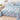 Cuvertura Pentru Pat Dublu, Catifea, 3 Piese, Floricele, Bleu, P23729