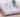 Husa Pat dublu cu elastic, Bumbac Satinat, 180x200, Floricele, Alb, P23744
