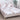 Husa Pat dublu cu elastic, Bumbac Satinat, 180x200, Frunze, Alb/Maro, P23747