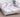 Husa Pat dublu cu elastic, Bumbac Satinat, 180x200, Frunze, Alb/Maro, P23747
