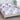 Husa Pat dublu cu elastic, Bumbac Satinat, 180x200, Flori, Lila, P23756