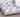 Husa Pat dublu cu elastic, Bumbac Satinat, 180x200, Flori, Lila, P23756