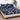 Husa Pat dublu cu elastic, Bumbac Satinat, 180×200, Flori, Bleumarin, P23765
