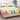 Husa Pat dublu cu elastic, Bumbac Satinat, 180x200, Floricele, Multicolor, P23763