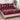 Husa Pat dublu cu elastic, Bumbac Satinat, 180x200, Frunze, Grena, P23761