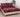 Husa Pat dublu cu elastic, Bumbac Satinat, 180x200, Frunze, Grena, P23761