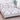 Husa Pat dublu cu elastic, Bumbac Satinat, 180×200, Floricele, Alb, P23779