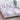 Husa Pat dublu cu elastic, Bumbac Satinat, 180×200, Floricele, Lila, P23773
