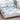 Husa Pat dublu cu elastic, Bumbac Satinat, 180×200, Carouri, Gri/Bleumarin, P23774