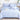 Lenjerie pat, Bumbac Fin, IN Grofat Latos, 6 Piese, Frunze, Alb/Bleu, P23668-Elastic