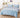 Lenjerie Pat Dublu cu Elastic, Material Pufos Cocolino, 4 Piese, Uni, Bleu, P23707-Elastic