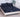 Husa Pat dublu cu elastic, Bumbac Satinat, 180x200, Stele, Bleumarin, P23745