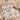 Lenjerie pat dublu cu Elastic, 6 PIESE, Bumbac Finet, Flori, Crem/Maro, J244069-ELASTIC