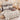 Lenjerie pat dublu cu Elastic, 6 PIESE, Bumbac Finet, Floricele, Maro, J10020-ELASTIC