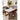 Masă Dining Extensibilă 140×75/110 cm – Blat Alb Marmorat și Structură Lemn, L-172
