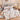 Pachet Promotional, Lenjerie pat dublu, 6 PIESE, Bumbac Finet, Inflorat, Maro/Crem, J1208