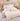 Lenjerie pat single 1 Persoana, 4 PIESE, Bumbac Finet, Model Inflorat, Crem, J14227