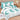 Lenjerie Bumbac Finet 6 Piese – Model Semi-Luna/Floral, Alb/Verde Menta, R60-629