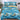 Lenjerie Pat Dublu Cu Elastic, Bumbac Satinat, Planete, Bleu/Galben, E180