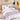 Lenjerie pat cu Elastic, Finet, 6 Piese, Imprimeu Traditional, Bleumarin/Rosu, J10986-ELASTIC
