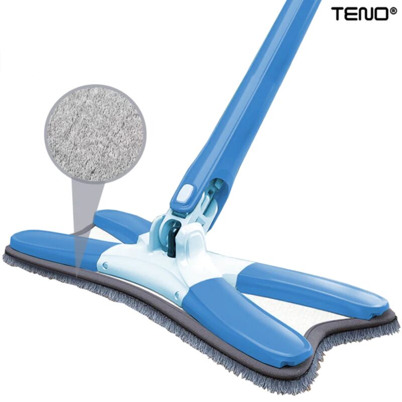 Set 3 Rezerve Pentru Mop cu Cap in Forma de X, Rotire 360 Grade, 37x14 cm, Gri, TENO1247