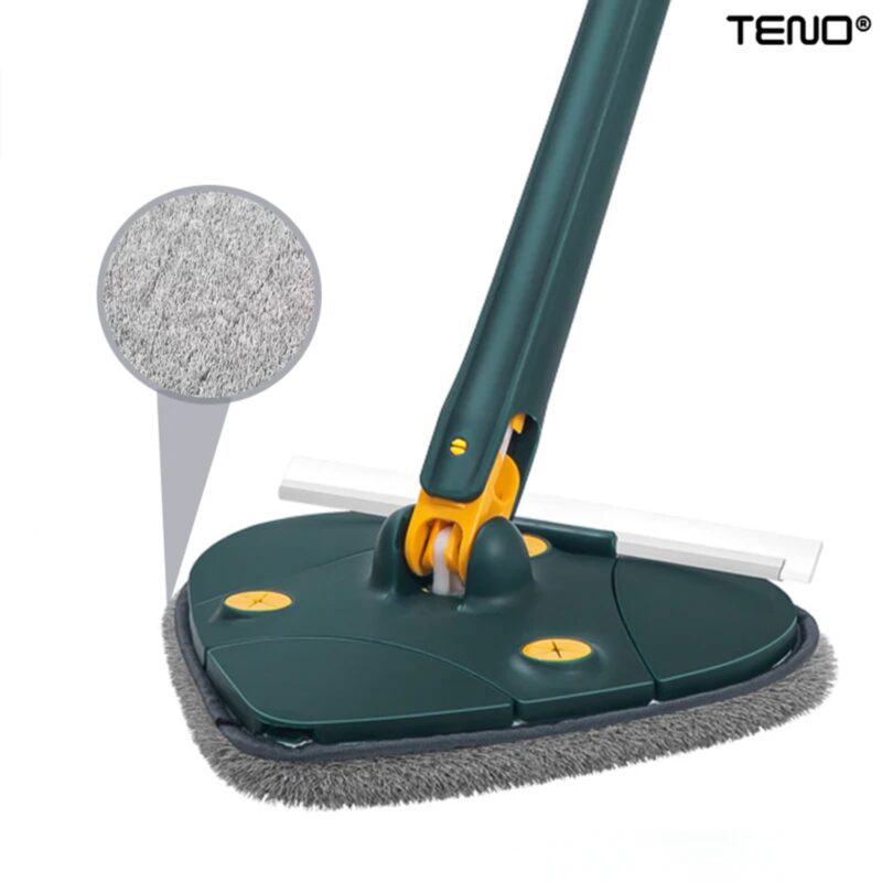 Set 3 Rezerve Pentru Mop cu Cap in Forma de Inima, Rotire 360 Grade, 24 cm, Gri, TENO1244